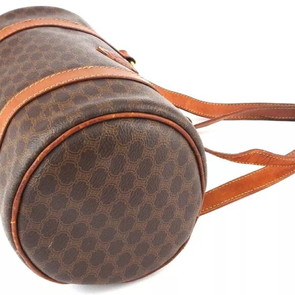 CELINE shoulder bag Macadam beige PVC x leather Authentic used - Picture 4 of 9